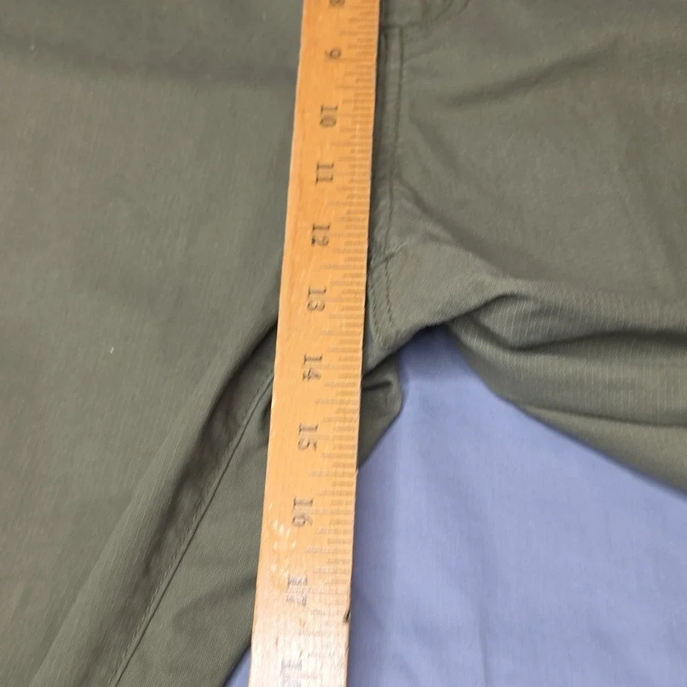 Eddie Bauer Olive Men's Casual Pants Flat Front Straight Leg Cotton Pockets 38
